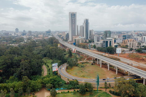 Nairobi Expressway project near Chiromo road interchange 