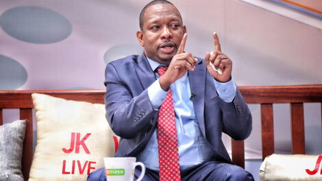Nairobi Governor Mike Sonko speaking during the JKlive show on March 4, 2020.