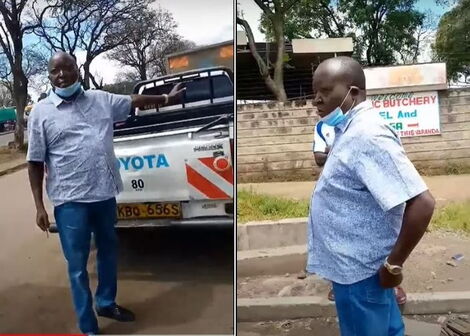 Nakuru West MP Samuel Arama as captured from the video