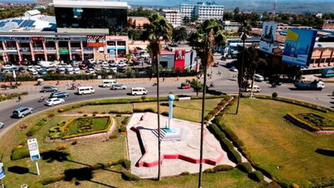 File Photo of the Aerial View of Nakuru City