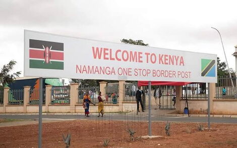 File image of the Namanga border post