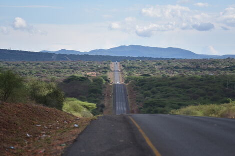 File image of a section of the Nairobi-Namanga Road