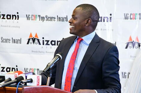 Kiharu MP Ndindi Nyoro during the Mizani Africa report release at Serena Hotel on Tuesday, February 25, 2020.
