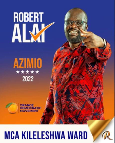 New Robert Alai's poster announcing his Kileleshwa MCA bid