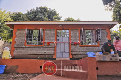 New house given to the family of the late John Njenga by the interior CS Fred Matiang'i on November 20, 2020