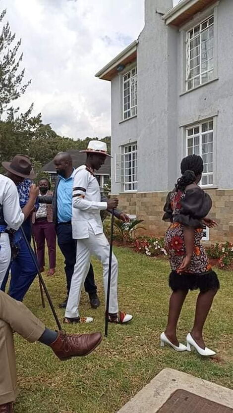 Lawyer Nick Ruto at his Koito ceremony on Saturday, January 15, 2022.