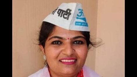 File photo of Nisha Kano Vangha who has won elections in India