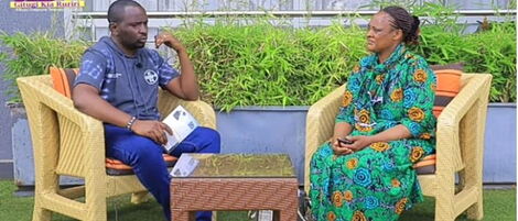 Esther Njihia, a businesswoman, appearing on You tube show hosted by Jeremy Damaris