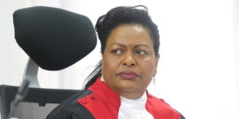 Lady Justice Njoki Ndungu at the Supreme Court on September 1, 2022.