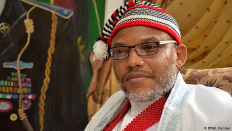 Nnamdi Kanu, the leader of a group that is calling for the independence of Biafra from Nigeria.