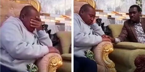Nominated MP David Ole Sankok weeps as he mourns his son's death at his home on Tuesday, May 3, 2022. (1).jpg (3