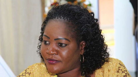 Former Nominated Senator Beatrice Kwamboka 