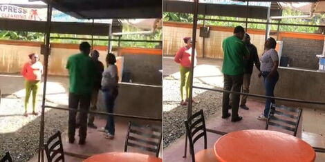 Farmers Party leader Irungu Nyakera and his sister engaged ina fierce confrontation in Murang'a