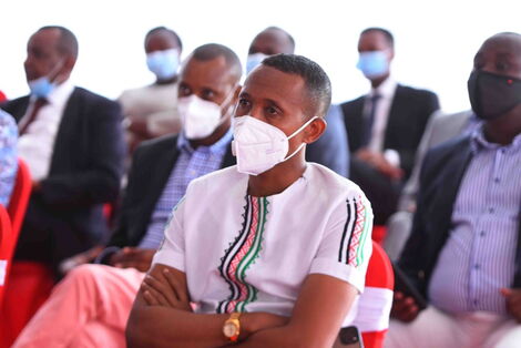 Nyali MP Mohammed Ali listens to speakers at a meeting at DP Ruto's home in Karen on Wednesday, December 2