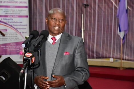 Nyeri governor Mutahi Kahiga during a church service in Nyeri on August 14, 2022