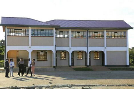 The newly-constructed bus park in Nyeri town