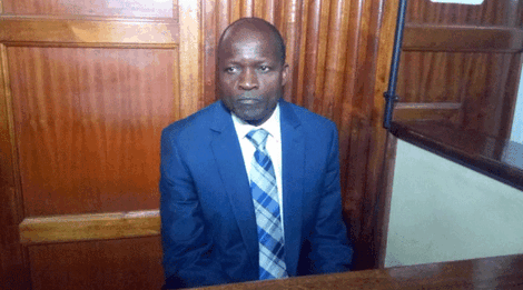 Undated image of Migori Governor Okoth Obado during court hearing