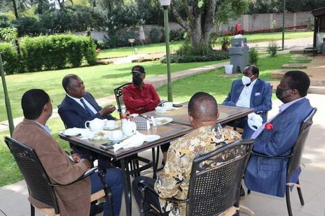 One Kenya Alliance (OKA) principals during a meeting in Nairobi on Wednesday, January 5, 2021.