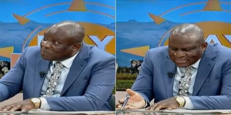 KUPPET National Chairman Omboko Milemba during an interview on Tuesday, March 29, 2022.