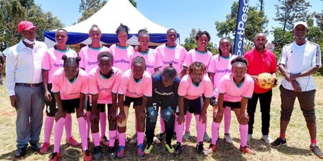 One of the team in Murang'a that will benefit from Dimba na Sportpesa programme