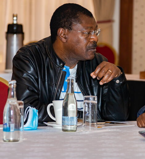 FORD-Kenya Party Leader Moses Wetangula during One Kenya Alliance meeting at Hermosa Gardens in Karen on Tuesday, July 20, 2021.