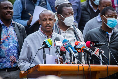 Makueni Senator Mutula Kilonzo Jnr during One Kenya Alliance meeting held at Hermosa Gardens in Karen on Tuesday, July 20, 2021.
