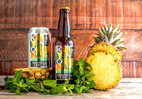 File photo of a beer and beverage drinks Kenyan Originals with pineapples used to make the drinks