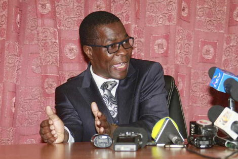 Undated photo of Parliamentary Public Accounts Committee (PAC) Chairman Opiyo Wandayi during a past press briefing.
