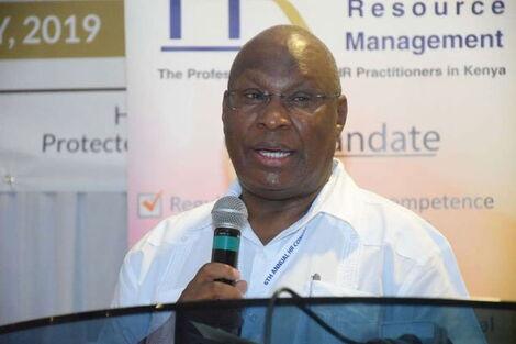 Public Service Commission chairman Stephen Kirogo at Pride Inn Paradise Resort in Shanzu, Mombasa County, on May 22, 2019.