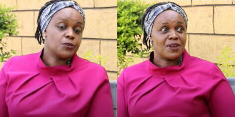 Photo collage of Patricia Mutie during an interview with Lynn Ngugi