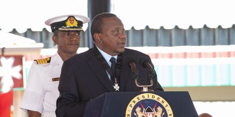 PredidentUhuru Kenyatta addressing the St John Ambulance Volunters at the 92nd inspection parade on Sunday, May 29, 2022..jpg