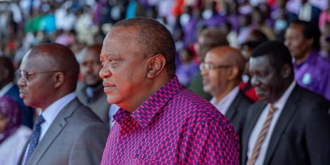 President Uhuru Kenyatta during the Labour Day celebrations at the Nyayo Stadum on May 1, 2022..jpg
