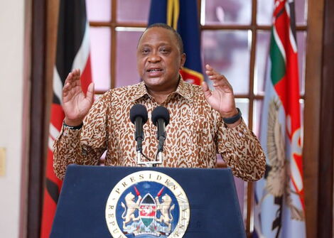 File image of President Uhuru Kenyatta