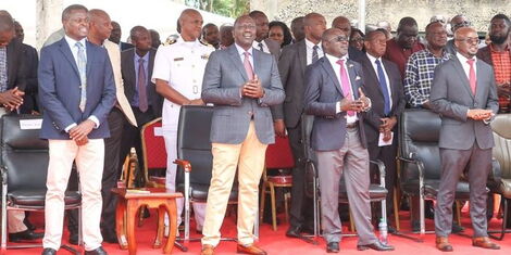 President William Ruto attends a service an AIC church in Homa Bay County on Sunday, October 2, 2022..jpg