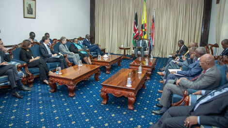 President William Ruto holds a meeting at State House on Frida, November 4, 2022