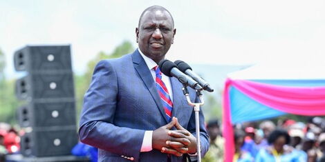 President-elect William Ruto addressing the congregation in Nakuru on Sunday, September 4, 2022.