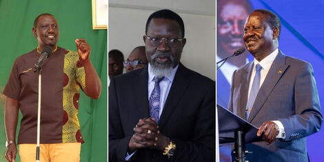 Presidential candidates William Ruto George Wajackoyah and Raila Odinga.jpg 