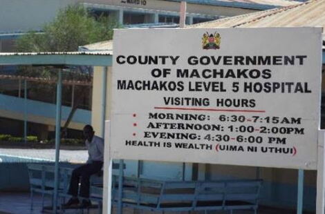 Poster for Machakos Level 5 hospital