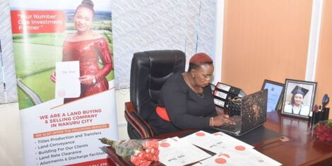 Priscilla Gakuru 'Waimani' at her office at Keshine Investment offices in Nakuru on Saturday, February 11, 2023..jpg