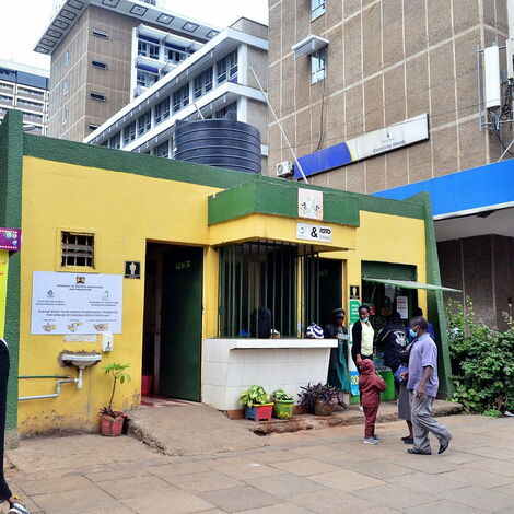 File photo of a public toilet located near Aga Khan in Nairobi Central Business District