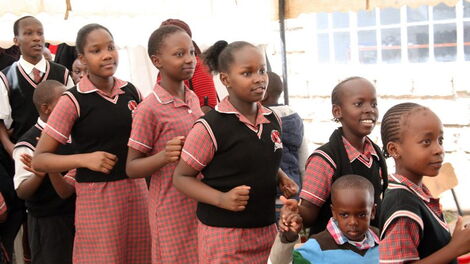 Pupils at Cardinal Academy participating in an activity 