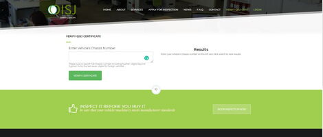 A screengrab of Quality Inspection Services Japan (QISJ) website 