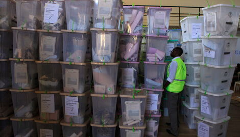 An undated image of IEBC ballot boxes.
