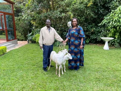 Raila Odinga and Nairobi’s Acting Governor Anne Kananu at Raila home 