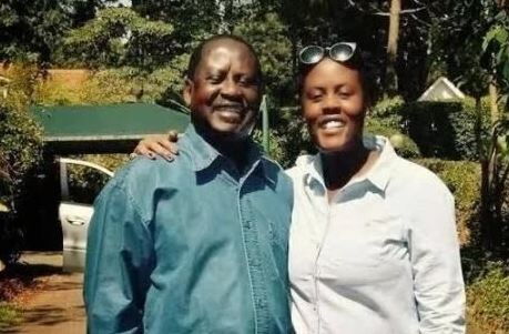 An undated photo of ODM party leader Raila Odinga and his daughter Winnie Odinga.