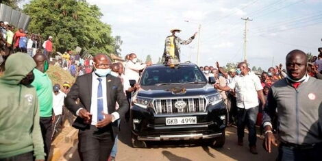 ODM leader Raila Odinga arrives in Suna East, Migori County on Monday, August 1, 2021