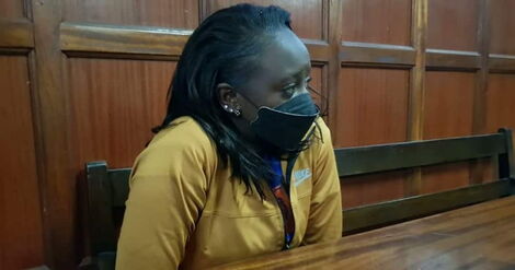 Rally driver Maxine Wahome appearng before the court in 2023