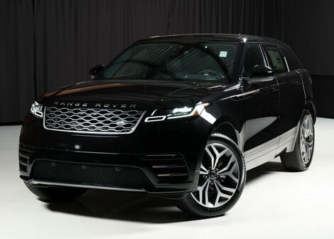 A Range Rover Velar in a show room