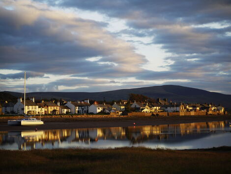 Ravenglass area in Lake District Town in England.