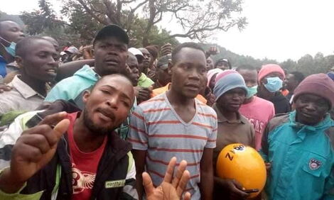 Residents take to the streets to protest increase in fuel prices on Thursday, September 16